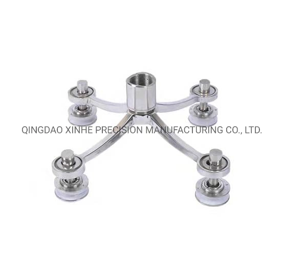 304/316 Stainless Steel Building Hardware Curtain Wall Accessories Stair Handrail Glass Spider