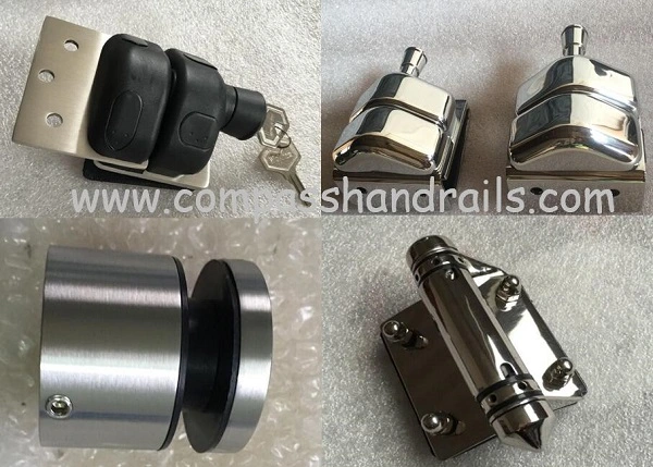 Stainless Steel Swimming Pool Glass Fittings Spigot