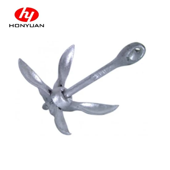 Hot DIP Galvanized Electric Galvanized Casting Carbon Steel Folding Boat Anchor