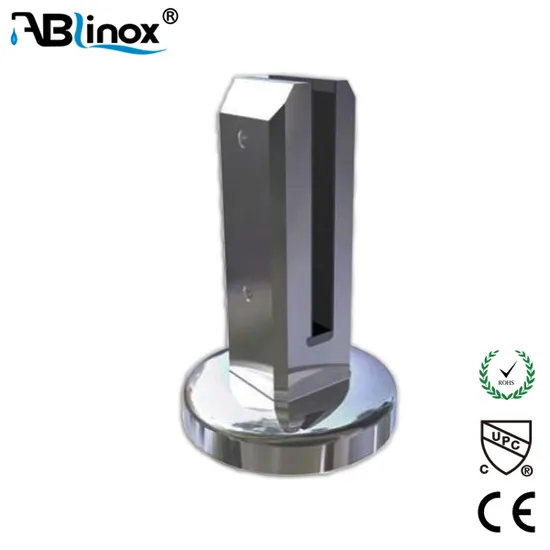 Custom 304 316 Stainless Steel Glass Railing Spigot Handrail Clamp Handrail Hardware for Stair/Balcony/Swimming Pool 