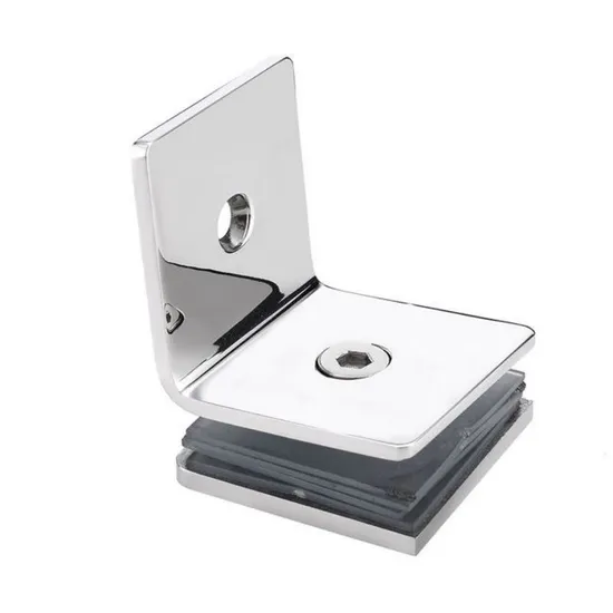 2*2 Inches Stainless Steel Brass Shower Door Glass Clamp Clips 